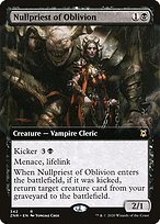 Matte Finish Zendikar Rising Nullpriest of Oblivion ( #342 )