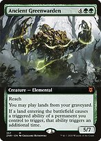 Matte Finish Zendikar Rising Ancient Greenwarden ( #357 )