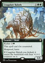 Matte Finish Zendikar Rising Cragplate Baloth ( #359 )