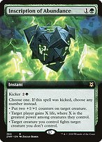 Matte Finish Zendikar Rising Inscription of Abundance ( #360 )