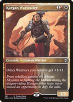 Matte Finish Zendikar Rising Kargan Warleader ( #391 )