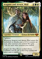 Glossy Finish Aragorn and Arwen, Wed ( #287 )