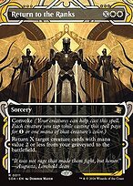 Matte Finish Secrets of Strixhaven Mystical Archive Return to the Ranks