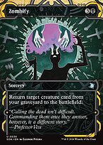 Matte Finish Secrets of Strixhaven Mystical Archive Zombify