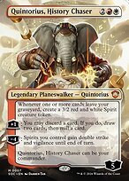 Glossy Finish Secrets of Strixhaven Commander Quintorius, History Chaser
