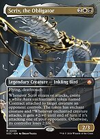 Glossy Finish Secrets of Strixhaven Commander Scriv, the Obligator