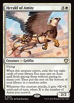 Glossy Finish Secrets of Strixhaven Commander Herald of Amity