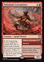 Glossy Finish Secrets of Strixhaven Commander Naktamun Lorespinner // Wheel of Fortune