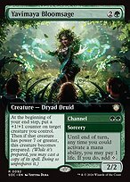 Glossy Finish Secrets of Strixhaven Commander Yavimaya Bloomsage // Channel