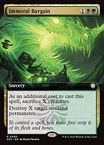 Glossy Finish Secrets of Strixhaven Commander Immoral Bargain
