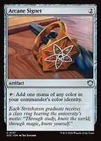 Glossy Finish Secrets of Strixhaven Commander Arcane Signet