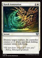 Glossy Finish Secrets of Strixhaven Harsh Annotation