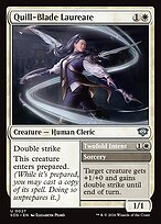 Glossy Finish Secrets of Strixhaven Quill-Blade Laureate // Twofold Intent