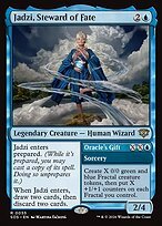 Glossy Finish Secrets of Strixhaven Jadzi, Steward of Fate // Oracle's Gift