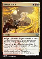 Glossy Finish Secrets of Strixhaven Molten Note