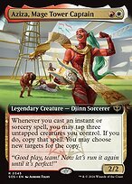 Glossy Finish Secrets of Strixhaven Aziza, Mage Tower Captain