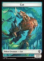 Glossy Finish Secrets of Strixhaven Commander Tokens Cat