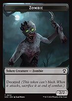 Glossy Finish Secrets of Strixhaven Commander Tokens Zombie