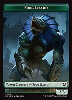 Glossy Finish Secrets of Strixhaven Commander Tokens Frog Lizard