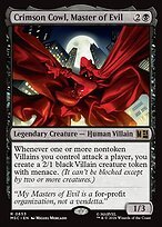 Glossy Finish Crimson Cowl, Master of Evil (# 653 )