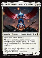 Matte Finish Captain America, Wings of Freedom (# 10 )