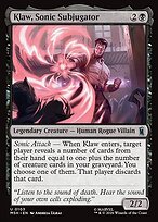Matte Finish Klaw, Sonic Subjugator (# 103 )