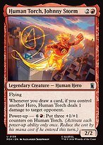 Matte Finish Human Torch, Johnny Storm (# 136 )