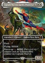 Matte Finish Captain Marvel, Earth's Protector (# 342 )