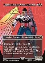 Matte Finish Captain America, Wings of Freedom (# 353 )